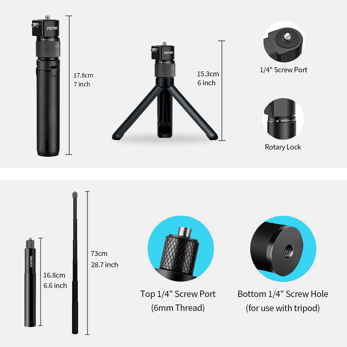 FOTRIC Bastão de Selfie Invisí - Photography Basics avaliação e preço